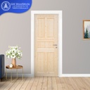 Pine Door ประตูไม้สนรัสเซีย 5 ลูกฟัก ช่องตรง 700มม. x 2000มม. x 40(30)มม.