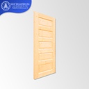 Pine Door ประตูไม้สนรัสเซีย 5 ลูกฟัก ช่องขวาง 600มม. x 2000มม. x 40(30)มม.