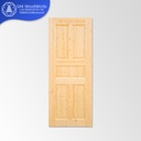 Pine Door ประตูไม้สนรัสเซีย 5 ลูกฟัก ช่องตรง 600มม. x 2000มม. x 40(30)มม.