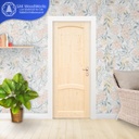 Pine Door ประตูไม้สนรัสเซีย 2 ลูกฟัก ช่องโค้ง 600มม. x 2000มม. x 40(10)มม.