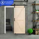 Pine Door ประตูไม้สนรัสเซีย บานทึบ โรงนา 600มม. x 2000มม. x 40(30)มม.